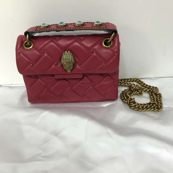 Kurt Geiger Leather Mini Kensington Evil Eye Crossbody Bag - Picture 1 of 8